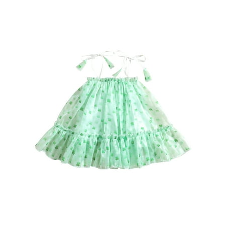 xkwyshop St. Patrick Day Outfits Toddler Infant Baby Girls Clover Sleeveless Dress Tulle Tutu for Girls Summer Green 18-24 Months
xkwyshop St. Patrick Day Outfits Toddler Infant Baby Girls Clover Sleeveless Dress Tulle Tutu for Girls Summer Green 18-24 Months
