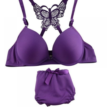 Underwear 2pcs/set Womens Sxey Seamless Bra Front Closure Lace Push Up Bra + Panties
Underwear 2pcs/set Womens Sxey Seamless Bra Front Closure Lace Push Up Bra + Panties