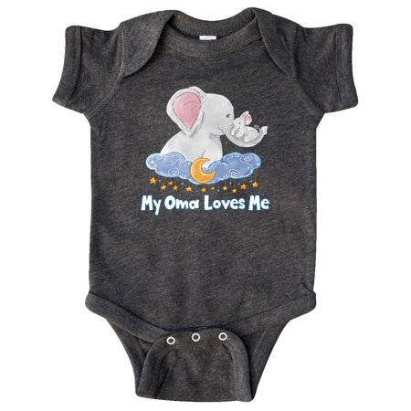 Inktastic My Oma Loves Me Cute Elephants Clouds Moon and Stars Gift Baby Boy or Baby Girl Bodysuit
Inktastic My Oma Loves Me Cute Elephants Clouds Moon and Stars Gift Baby Boy or Baby Girl Bodysuit