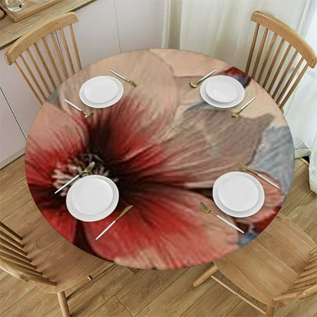 Patifu Red Flowers Round Tablecloth Stain-Resistant and Washable Ideal for Indoor and Outdoor Use 100% Polyester for Picnic Dining Kitchen Farmhouse with Elastic Edge 38 -42
Patifu Red Flowers Round Tablecloth Stain-Resistant and Washable Ideal for Indoor and Outdoor Use 100% Polyester for Picnic Dining Kitchen Farmhouse with Elastic Edge 38 -42