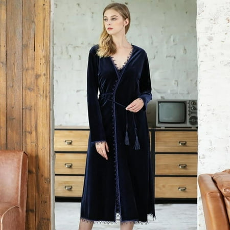 Clearance Nightgowns Women Autumn Velvet Homewear French Style Long Sleeve Warm Sleepwear
Clearance Nightgowns Women Autumn Velvet Homewear French Style Long Sleeve Warm Sleepwear