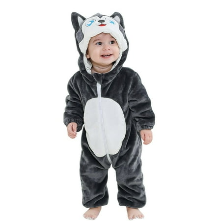 Hazel Tech Toddler Boys Girls Cotton Fleece Hooded Romper Jumpsuit Cosplay One-Piece Long Sleeve Warm Onesies Husky 0-36 Months
Hazel Tech Toddler Boys Girls Cotton Fleece Hooded Romper Jumpsuit Cosplay One-Piece Long Sleeve Warm Onesies Husky 0-36 Months