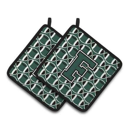 Carolines Treasures CJ1071-FPTHD Letter F Football Green and White Pair of Pot Holders 7.5HX7.5W multicolor
Carolines Treasures CJ1071-FPTHD Letter F Football Green and White Pair of Pot Holders 7.5HX7.5W multicolor