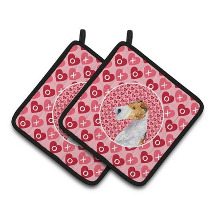 Carolines Treasures SS4478PTHD Fox Terrier Hearts Love and Valentines Day Portrait Pair of Pot Holders 7.5HX7.5W
Carolines Treasures SS4478PTHD Fox Terrier Hearts Love and Valentines Day Portrait Pair of Pot Holders 7.5HX7.5W