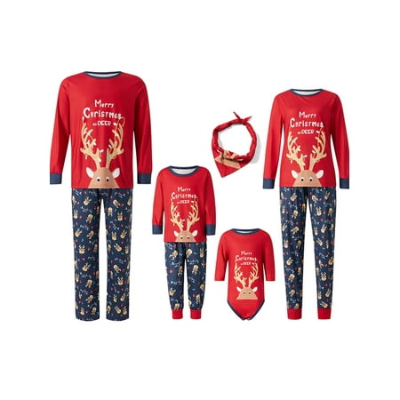 JYYYBF Christmas Pajamas for Family Elk Letter Print Long Sleeve Pullover Trousers Xmas Sleepwear for Womens Mens Kids Red
JYYYBF Christmas Pajamas for Family Elk Letter Print Long Sleeve Pullover Trousers Xmas Sleepwear for Womens Mens Kids Red