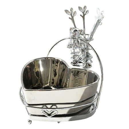 Snacks Basket Fruit Tray Condiment Dish Heart Shape Appetizer Bowl Dessert Cake Plate Serving Platter for Wedding Kitchen Counter Home 16x19x15cm Argent
Snacks Basket Fruit Tray Condiment Dish Heart Shape Appetizer Bowl Dessert Cake Plate Serving Platter for Wedding Kitchen Counter Home 16x19x15cm Argent