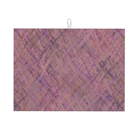 YFYANG Absorbent and Non-Slip Dish Drying Mat for Kitchen Pink Watercolor Line Texture Microfiber Large Drying Pad 18 x 24 in
YFYANG Absorbent and Non-Slip Dish Drying Mat for Kitchen Pink Watercolor Line Texture Microfiber Large Drying Pad 18 x 24 in