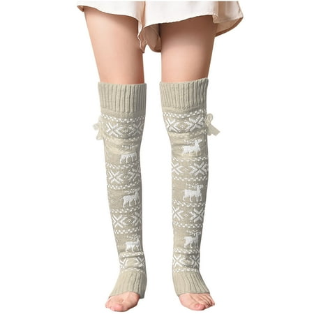 Womens Over Knee Boot Socks Christmas Thigh High Knit Tube Socks Comfy Extra Long Winter Leg Warmers Stockings
Womens Over Knee Boot Socks Christmas Thigh High Knit Tube Socks Comfy Extra Long Winter Leg Warmers Stockings