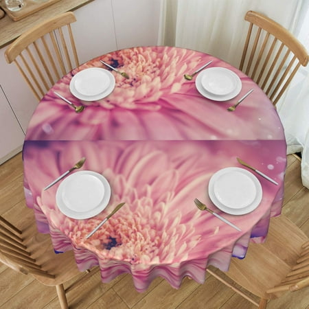 Tablecloth Gerbera Flowering Table Cloth For Circular Tables Waterproof Resistant Picnic Table Covers For Kitchen Dining/Party
Tablecloth Gerbera Flowering Table Cloth For Circular Tables Waterproof Resistant Picnic Table Covers For Kitchen Dining/Party
