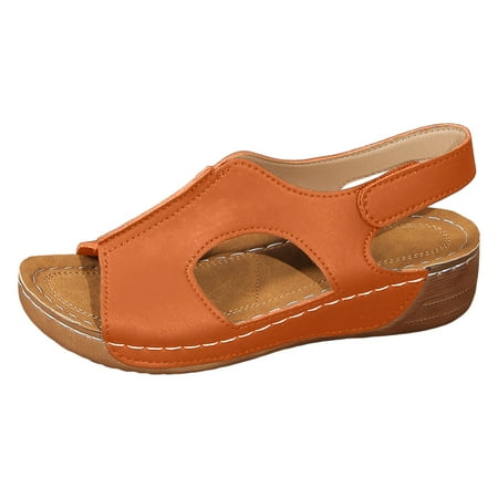 Ladies Summer Retro Solid Colour Leather Slope Heel Thick Bottom Large Size Fish Mouth Sandals
Ladies Summer Retro Solid Colour Leather Slope Heel Thick Bottom Large Size Fish Mouth Sandals
