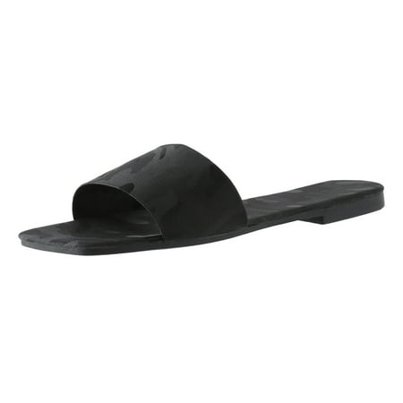 Ladies Slippers Fashion Spring Summer Women Slippers Flat Sole Light Open Toe Animal Print Comfortable Beach Style Women s Shoes Dark Gray Size 7.5
Ladies Slippers Fashion Spring Summer Women Slippers Flat Sole Light Open Toe Animal Print Comfortable Beach Style Women s Shoes Dark Gray Size 7.5