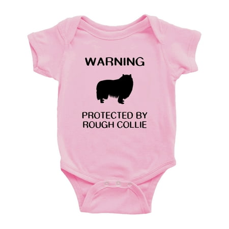 Warning: Protected by A Rough Collie Dog Funny Baby Rompers Baby Clothes (Pink 3-6 Months)
Warning: Protected by A Rough Collie Dog Funny Baby Rompers Baby Clothes (Pink 3-6 Months)