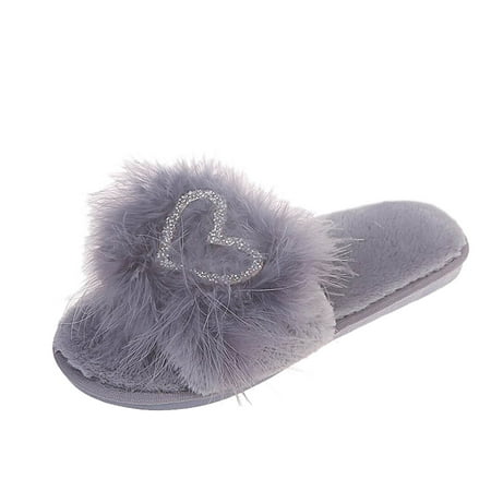 Youmylove Women Slide Slippers Fashion Outer Wear Flat-Heel Heart-Shaped Rhinestone Plush Slippers Leisure Comfort Cozy Daily Walking
Youmylove Women Slide Slippers Fashion Outer Wear Flat-Heel Heart-Shaped Rhinestone Plush Slippers Leisure Comfort Cozy Daily Walking