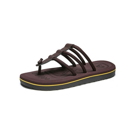 SIMANLAN Mens Thong Sandals Summer Flat Sandal Slip On Flip Flops Indoor Outdoor Comfort Beach Shoes T-Strap Brown 6
SIMANLAN Mens Thong Sandals Summer Flat Sandal Slip On Flip Flops Indoor Outdoor Comfort Beach Shoes T-Strap Brown 6