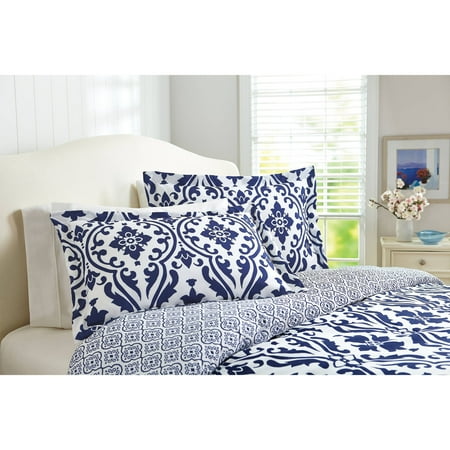 Better Homes and Gardens Indigo Scrollwork 5-Piece Bedding Comforter Set
