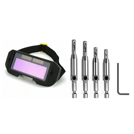 1Pcs Auto Darkening Welding Helmet Durable & 1 Set Self Centering Hinge Core Drill Bit Set for Woodworking
1Pcs Auto Darkening Welding Helmet Durable & 1 Set Self Centering Hinge Core Drill Bit Set for Woodworking