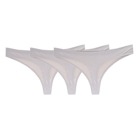 NKOOGH 3 Pack Seamless Low Waist Women s Underwear Thong Lingerie Bottoms Lady Trendy Breathable Pantys Lingerie Gray S
NKOOGH 3 Pack Seamless Low Waist Women s Underwear Thong Lingerie Bottoms Lady Trendy Breathable Pantys Lingerie Gray S