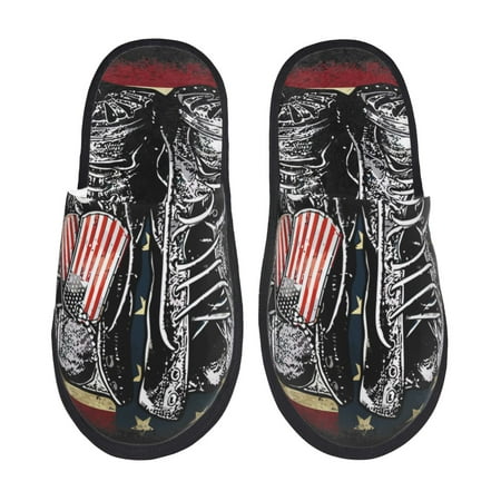 Honeii Veterans Day1 Print Furry Slippers Bedroom Slippers for Women and Men Fuzzy Plush Comfy Faux Fur Lined Slide Shoes -Medium
Honeii Veterans Day1 Print Furry Slippers Bedroom Slippers for Women and Men Fuzzy Plush Comfy Faux Fur Lined Slide Shoes -Medium