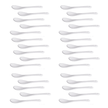 Set of 30 Ceramic Spoon Teaspoon Spoon Jam Honey
