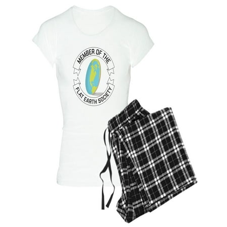 CafePress - Flat Earth Society - Women s Light Pajamas