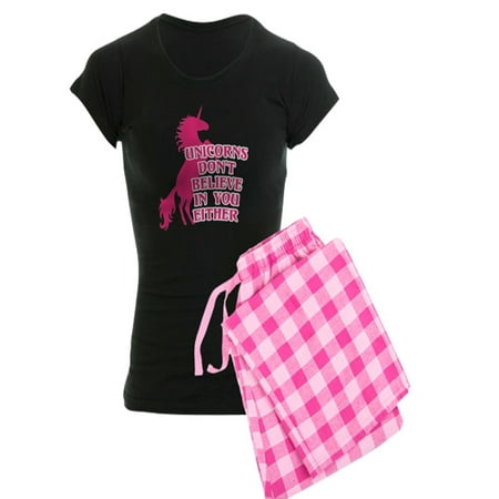CafePress - Unicorns Don t Believe In Yo - Women s Dark Pajamas