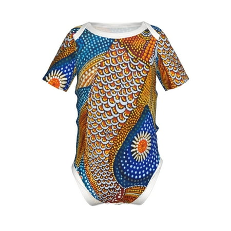 Adobk Colorful Dot Art Fish Print Baby Climbing Clothes Jumpsuit Rompers Classic Rompers Child Short sleeve Bodysuits-2 Years
Adobk Colorful Dot Art Fish Print Baby Climbing Clothes Jumpsuit Rompers Classic Rompers Child Short sleeve Bodysuits-2 Years