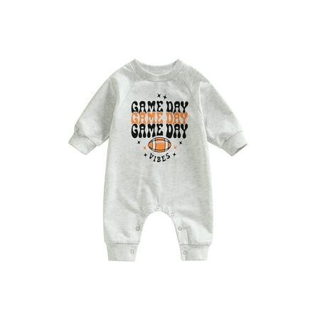 Girl Boy Football Outfit Infant Game Day Oversized Sweatshirt Romper Long Sleeve Top Fall Clothes
Girl Boy Football Outfit Infant Game Day Oversized Sweatshirt Romper Long Sleeve Top Fall Clothes
