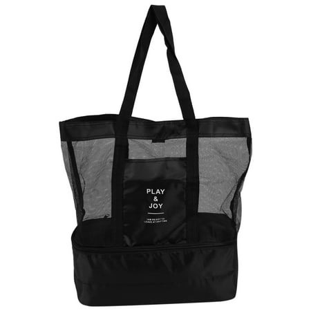 YUPVM 2 in 1 mesh beach zipper pocket with integrated cool bag invisible insulation bag tote bag work holiday beach park picnic barbeque camping up to 8kg
YUPVM 2 in 1 mesh beach zipper pocket with integrated cool bag invisible insulation bag tote bag work holiday beach park picnic barbeque camping up to 8kg