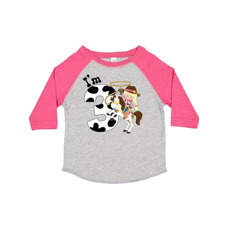 Inktastic I m Three-cowgirl Riding Horse Birthday Gift Toddler Toddler Girl T-Shirt 
Inktastic I m Three-cowgirl Riding Horse Birthday Gift Toddler Toddler Girl T-Shirt
