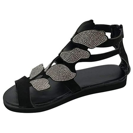 Rhinestone Strappy Summer Beach Shoes Butterfly-Shape Sandal for Women Brithday Wedding Silver 40
Rhinestone Strappy Summer Beach Shoes Butterfly-Shape Sandal for Women Brithday Wedding Silver 40