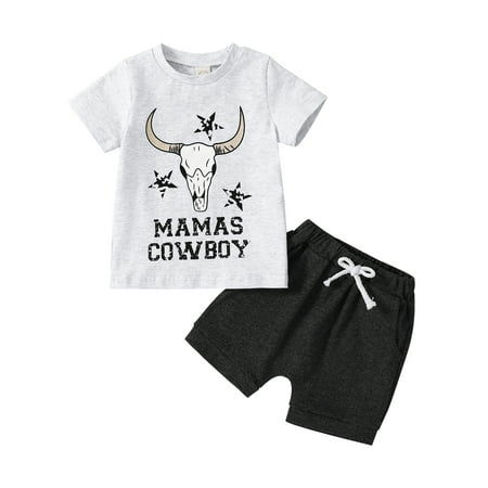 WPNAKS Baby Boys Shorts Set Short Sleeve Bull Head Letters Print T-shirt with Elastic Waist Shorts Outfit
WPNAKS Baby Boys Shorts Set Short Sleeve Bull Head Letters Print T-shirt with Elastic Waist Shorts Outfit