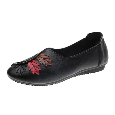 Fashion Four Season Women Casual Shoes Flat Round Toe Patchwork Leather Solid Color Leaves Lightweight And Comfortable Slip On Sandals with Heel Women Dressy Sandals High Heels
Fashion Four Season Women Casual Shoes Flat Round Toe Patchwork Leather Solid Color Leaves Lightweight And Comfortable Slip On Sandals with Heel Women Dressy Sandals High Heels