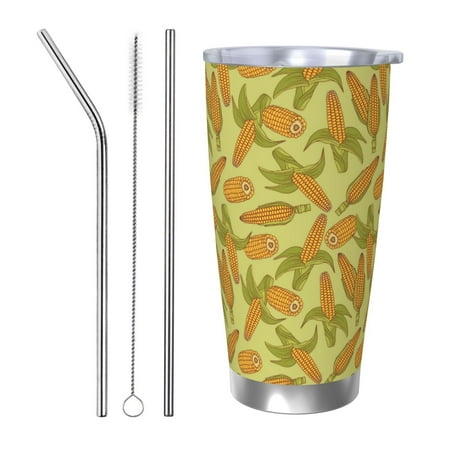 Logiee Corn Print 20OZ Car Cup with Lid Stainless Steel Vacuum Insulated Double Wall Travel Tumbler Durable Insulated Coffee Mug Thermal Cup with Straw-Straw Three-piece Set
Logiee Corn Print 20OZ Car Cup with Lid Stainless Steel Vacuum Insulated Double Wall Travel Tumbler Durable Insulated Coffee Mug Thermal Cup with Straw-Straw Three-piece Set