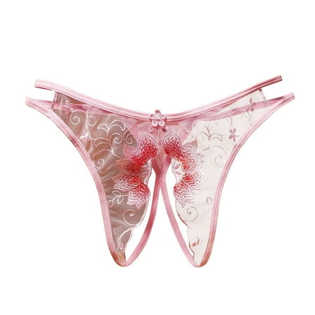 BIZIZA Thongs for Women Lingerie Mid Waist Sexy Panties G-string Hollow Out Open Crotch Pink One Size
BIZIZA Thongs for Women Lingerie Mid Waist Sexy Panties G-string Hollow Out Open Crotch Pink One Size