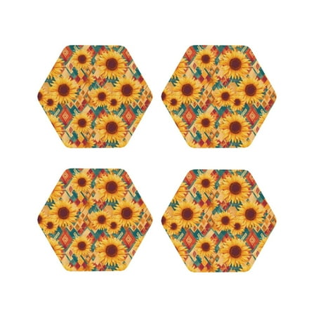 Leather Coasters with Heat-resistant for Drinks Diamond Bohemian Sunflower -标题2 Hexagon
Leather Coasters with Heat-resistant for Drinks Diamond Bohemian Sunflower -标题2 Hexagon