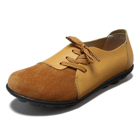 Large Size Women Casual Loafers Soft Lightweight Splicing Leather Lace Up Flats Loafers Shoes New
Large Size Women Casual Loafers Soft Lightweight Splicing Leather Lace Up Flats Loafers Shoes New