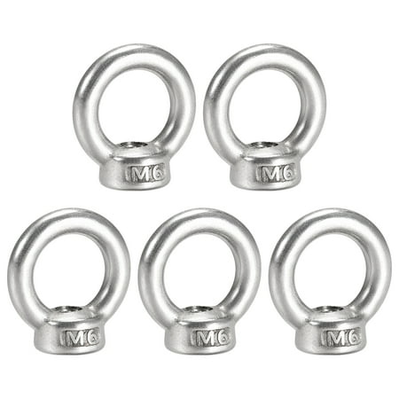 Unique Bargains M6 Female Thread 304 Stainless Steel Ring Shaped Lifting Eye Nut 5pcs
Unique Bargains M6 Female Thread 304 Stainless Steel Ring Shaped Lifting Eye Nut 5pcs