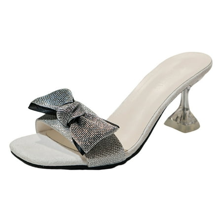 Youmylove Women Fashion Rhinestone Bow Tie Square Toe Open Toe Thick High Heel Sandals Summer Comfy Daily Simple Walking Footwears
Youmylove Women Fashion Rhinestone Bow Tie Square Toe Open Toe Thick High Heel Sandals Summer Comfy Daily Simple Walking Footwears