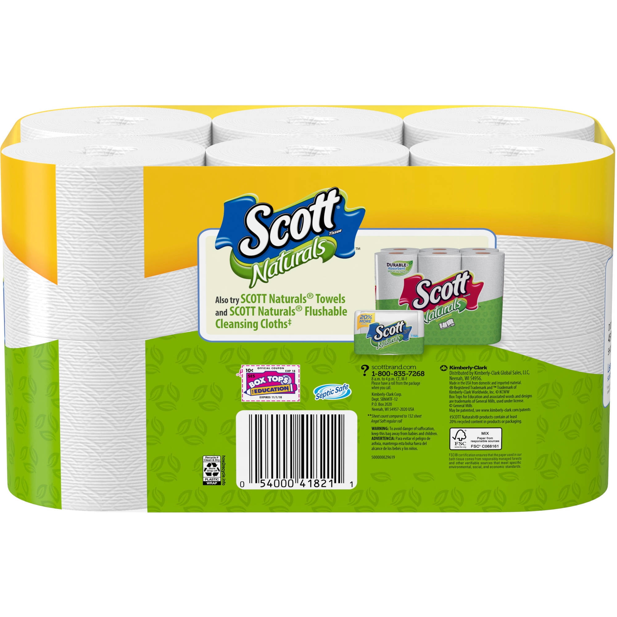 Scott Tissue One Ply Sheet Rolls