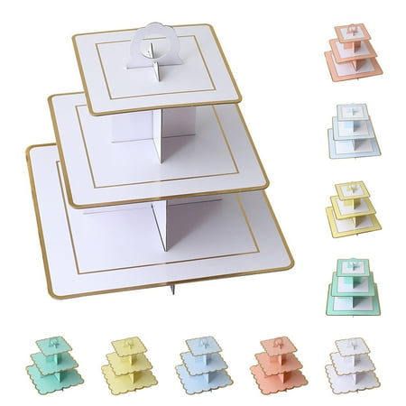 Beechoice 3-Tier Round Cardboard Cupcake Stand for 24 Cupcakes Cupcake Stand Cardboard Round Dessert Tree Display Tower Perfect for Christmas Weddings Birthdays Parties
Beechoice 3-Tier Round Cardboard Cupcake Stand for 24 Cupcakes Cupcake Stand Cardboard Round Dessert Tree Display Tower Perfect for Christmas Weddings Birthdays Parties