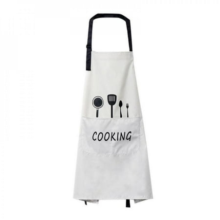 Clearance Sale!Fashion Lady Women Apron Home House Kitchen Chef Butcher Restaurant Cooking Baking Dress Cooking Baking Keep Clean Bib Apron White