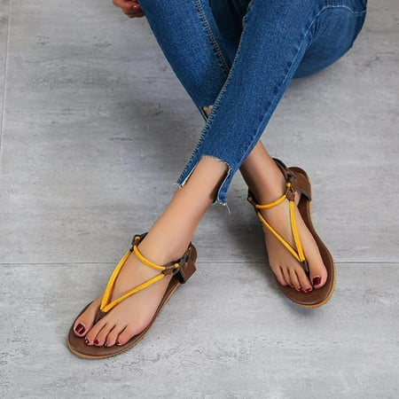 Homedles Sandals for Women- Casual Open toe Beach Comfortable Flat Gift for Women Gladiator Sandals Yellow 40
Homedles Sandals for Women- Casual Open toe Beach Comfortable Flat Gift for Women Gladiator Sandals Yellow 40