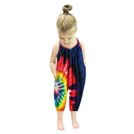 Hunpta Kids Girls Toddler Rainbow Baby Romper Outfits Strap Tie Dyed Jumpsuit Harem Girls Romper&Jumpsuit
Hunpta Kids Girls Toddler Rainbow Baby Romper Outfits Strap Tie Dyed Jumpsuit Harem Girls Romper&Jumpsuit