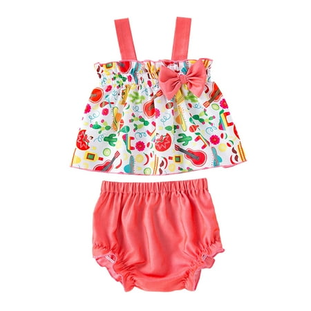 Girls Sleeveless Vest Flowers Prints Bowknot Tops Summer Short Pants Two Outfits Casual Clothing Sets 12M-18M
Girls Sleeveless Vest Flowers Prints Bowknot Tops Summer Short Pants Two Outfits Casual Clothing Sets 12M-18M