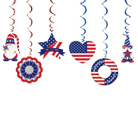 JPLZi Fourth Of July Decorations Hanging Swirl 4th Of July Swirl Decorations Shiny Patriotic Party Decor Supplies 6 Pcs Independence Day Hanging Spiral Decor For Patriotic Party Decor
JPLZi Fourth Of July Decorations Hanging Swirl 4th Of July Swirl Decorations Shiny Patriotic Party Decor Supplies 6 Pcs Independence Day Hanging Spiral Decor For Patriotic Party Decor