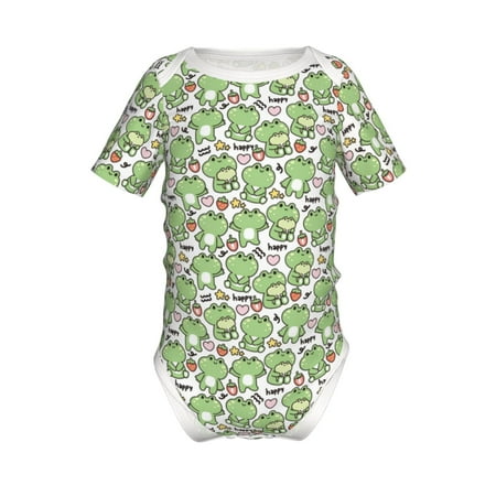 Lukts Happy Frogs Print Baby Short Sleeve Romper Onesie for Newborn Baby Boys and Girls-12 Months
Lukts Happy Frogs Print Baby Short Sleeve Romper Onesie for Newborn Baby Boys and Girls-12 Months