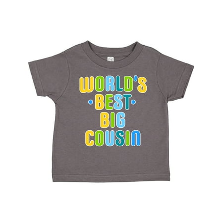Inktastic Worlds Best Big Cousin Gift Toddler Boy Girl T-Shirt