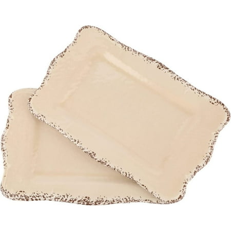 LOK-OSEMILE Gourmet Art Crackle Set of 2 Melamine Rectangular Serving Trays/Platters Cream 17
LOK-OSEMILE Gourmet Art Crackle Set of 2 Melamine Rectangular Serving Trays/Platters Cream 17
