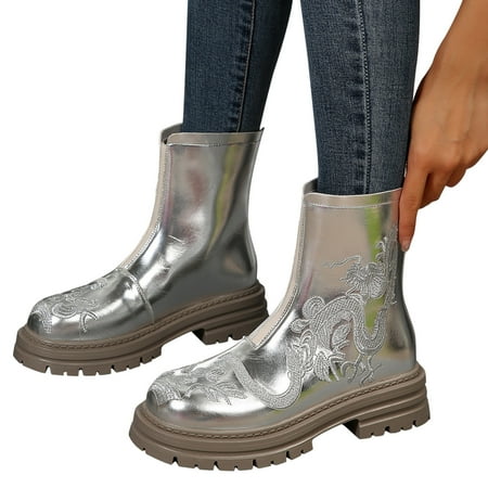 Lovskoo 2024 Women s Middle Mid Calf Boots Round Toe Chunky Heel Western Cowboy Boots Oversized Gold Silk Personalized Boots Silver
Lovskoo 2024 Women s Middle Mid Calf Boots Round Toe Chunky Heel Western Cowboy Boots Oversized Gold Silk Personalized Boots Silver
