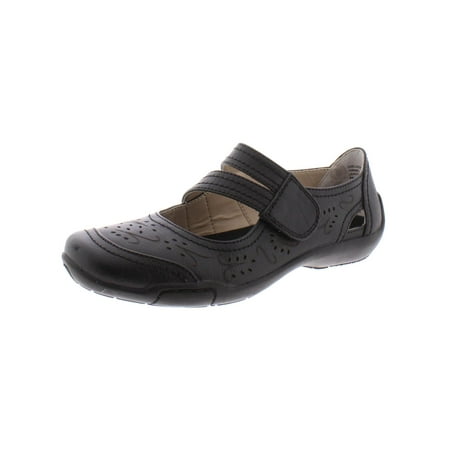 Ros Hommerson Womens Chelsea Leather Laser Cut Mary Janes